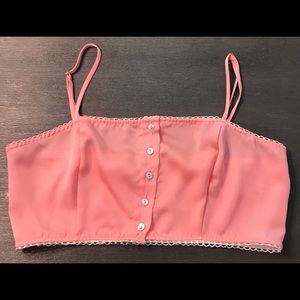 Free people Crop Top Cami Peach